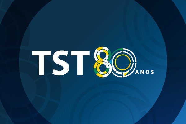 logo azul e amarelo - 80 anos tst